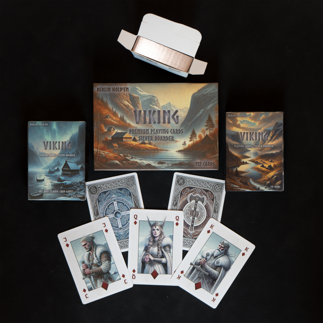 Viking Spielkarten – Doppelpack mit Silberschnitt
