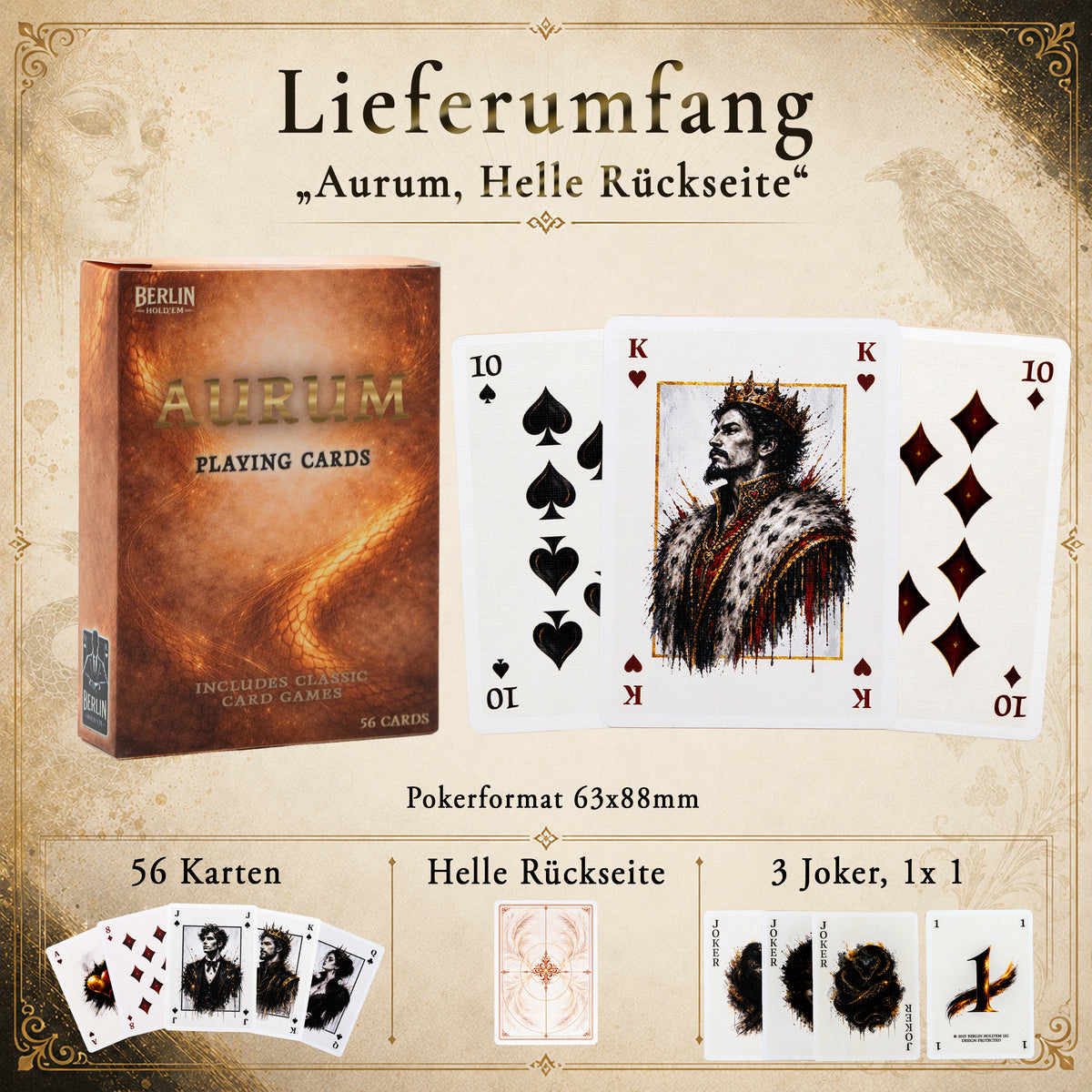 Noir & Aurum Spielkarten – Edition Aurum