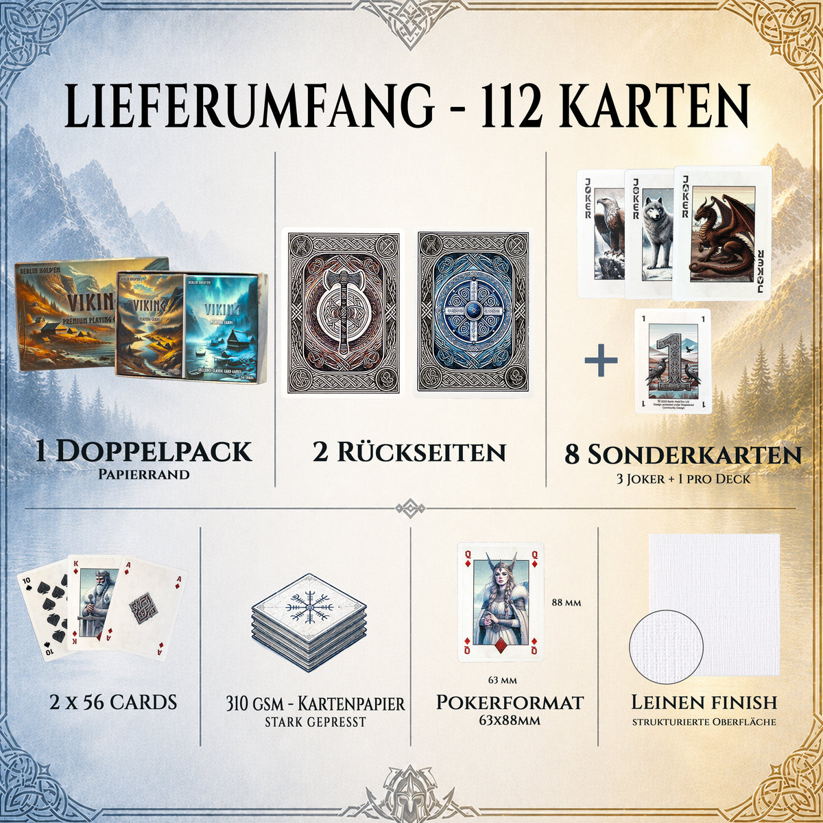 Viking Spielkarten – Doppelpack