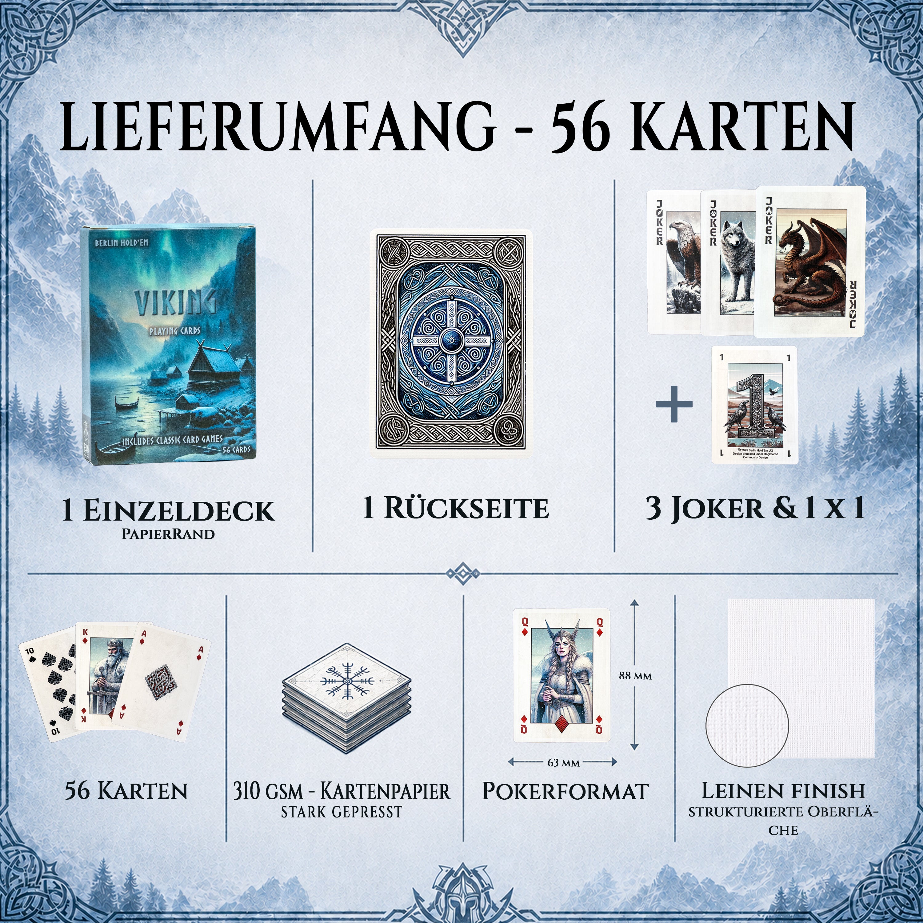 Viking Spielkarten – Edition Schild