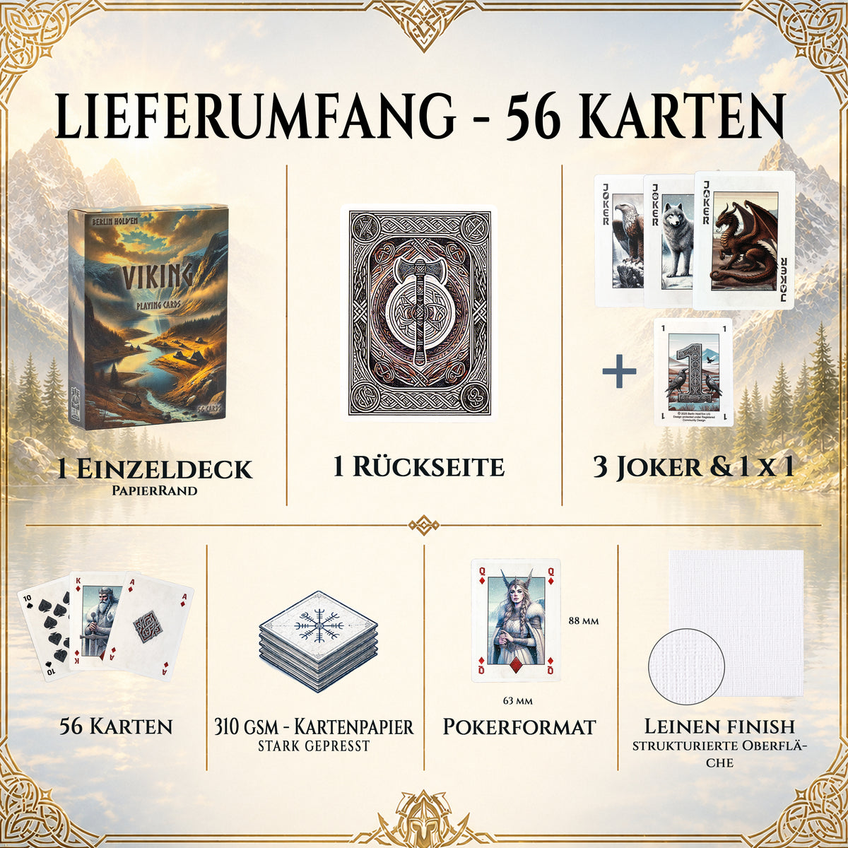 Viking Spielkarten – Edition Axt