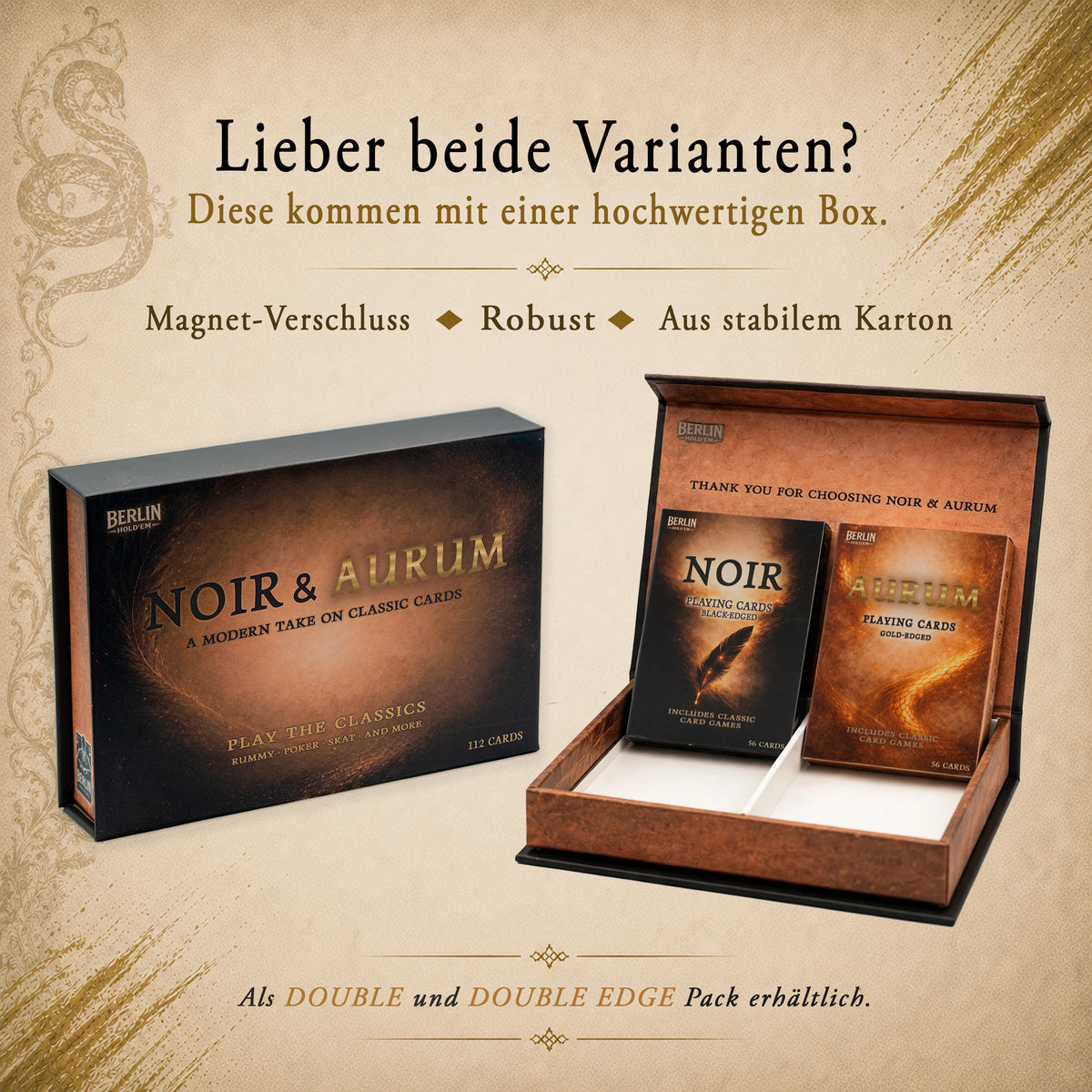 Noir & Aurum Spielkarten – Edition Noir