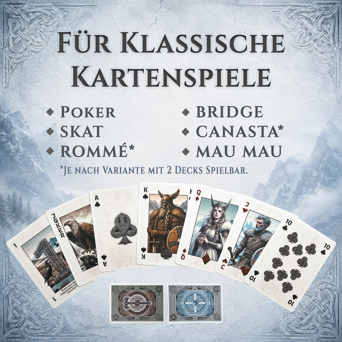 Viking Spielkarten – Doppelpack