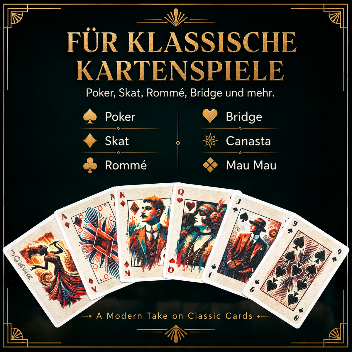 20s Spielkarten – Edition Dunkel