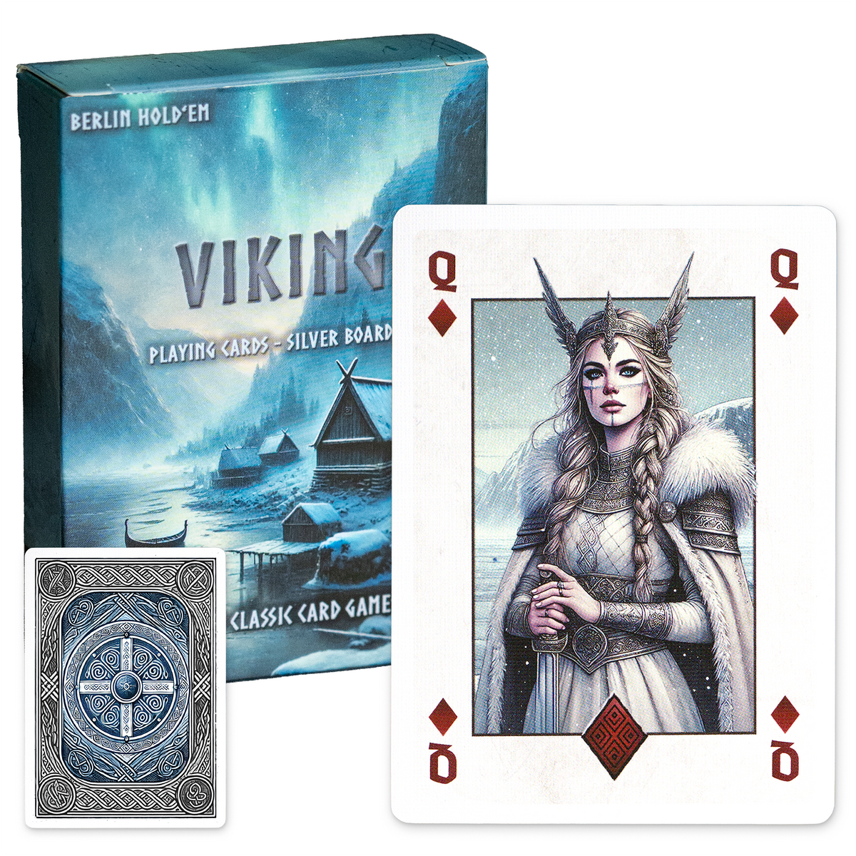 Viking Spielkarten – Edition Schild, Silberschnitt